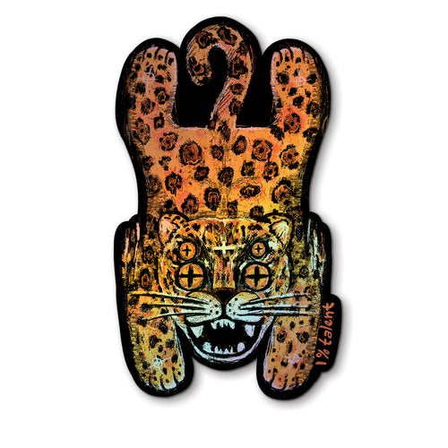 Holographic Flat Leopard Sticker