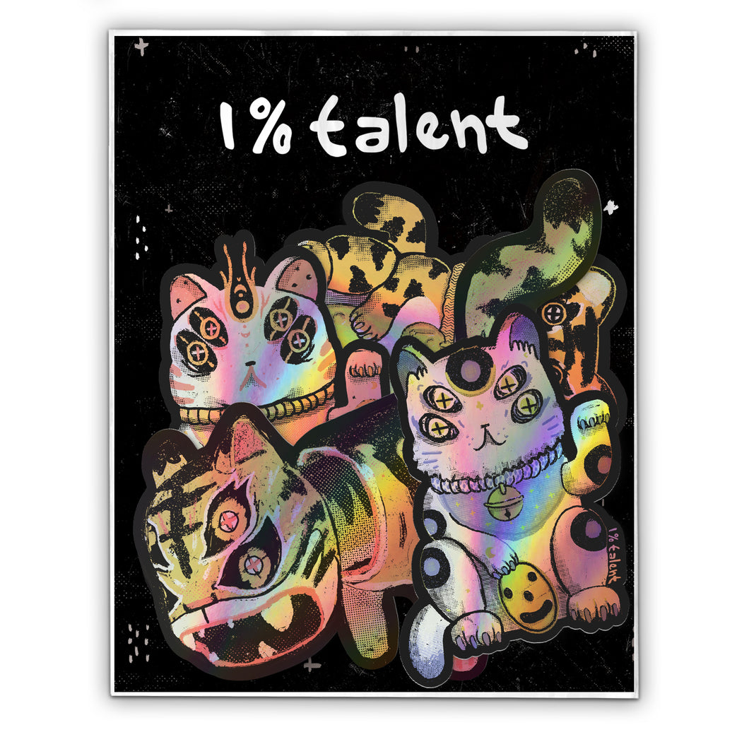 Lucky Totem Holographic Stickers Pack