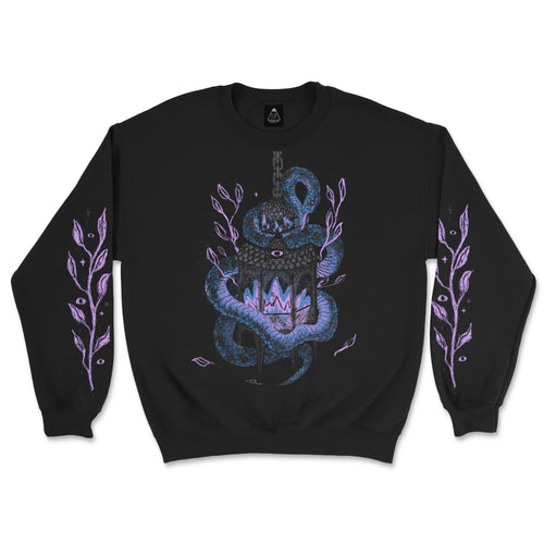 Snake with Lantern Crew Neck Sweatshirt