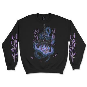 Snake with Lantern Crew Neck Sweatshirt