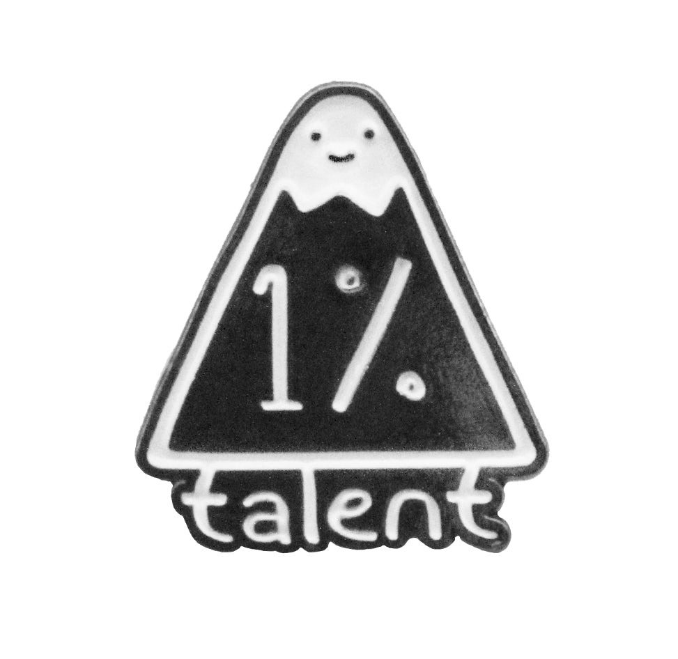 1%talent logo pin