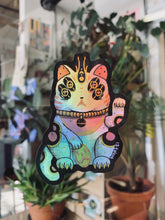 Holographic Lucky Space Cat Sticker