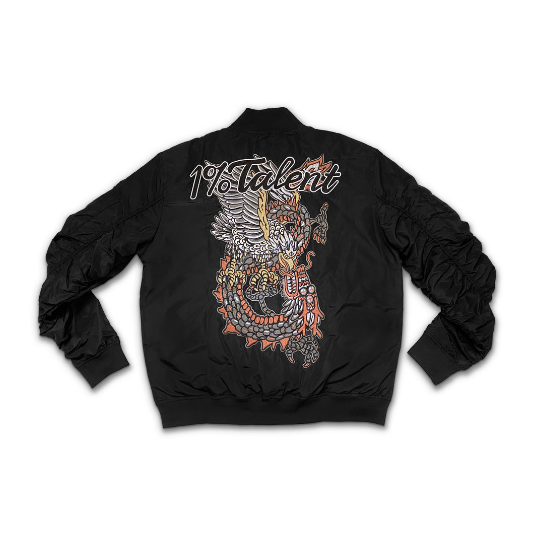 1%talent Dragon + Eagle Bomber Jacket