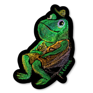 Holographic Campy Froggy Sticker