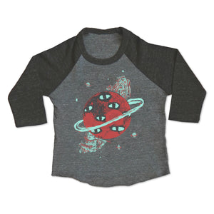 Eyes Planet raglan (kids) (size 2 and 4 only)