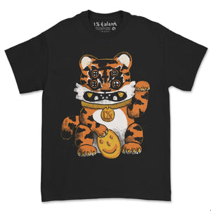 Lucky Tiger Cat Tee (XS only)