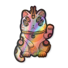 Holographic Lucky Space Cat Sticker