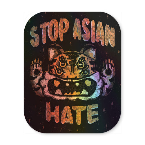 Holographic STOP ASIAN HATE Sticker